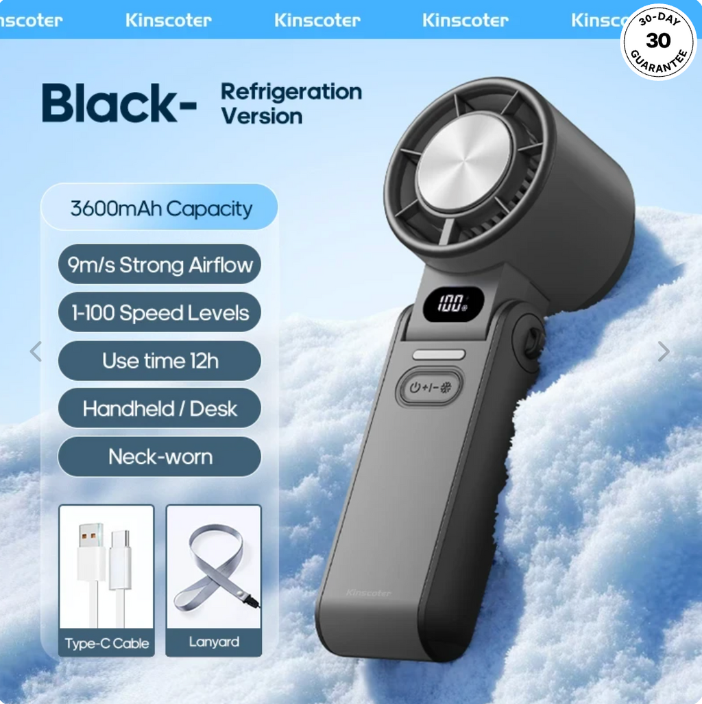Portable Rechargeable Turbo Cooling Fan